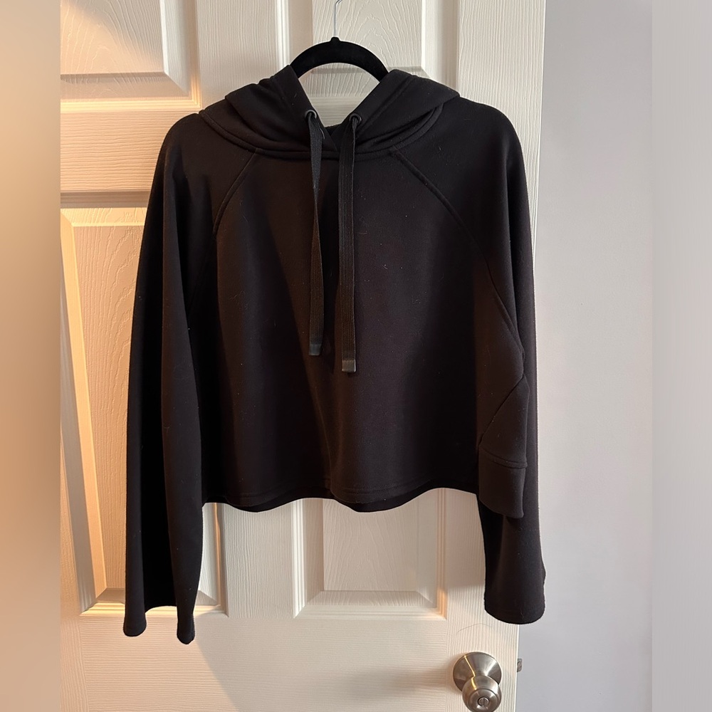 Athleta bell sleeve cropped hoodie